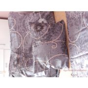 Pamut szatén kétoldalas bordó-szürke ágyneműhuzat garnitúra